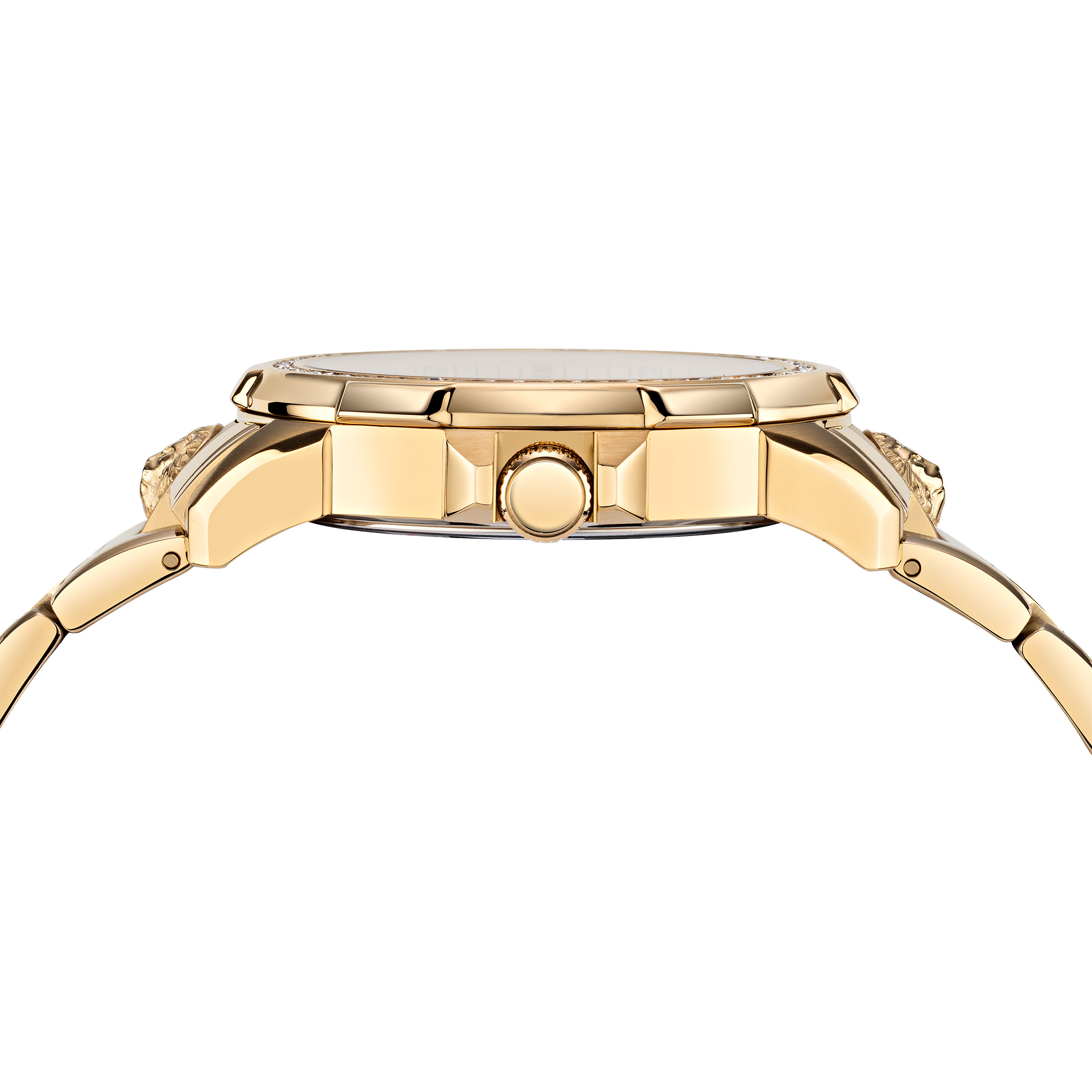 Versus Versace Watch Crystal IP Yellow Gold CHAMPAGNE Dial 46MM IPYG